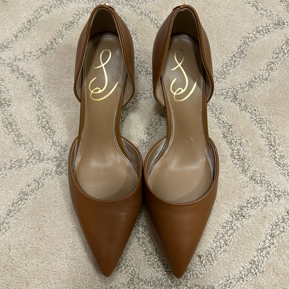 Sam Edelman saddle brown leather pumps in size 6 1/2